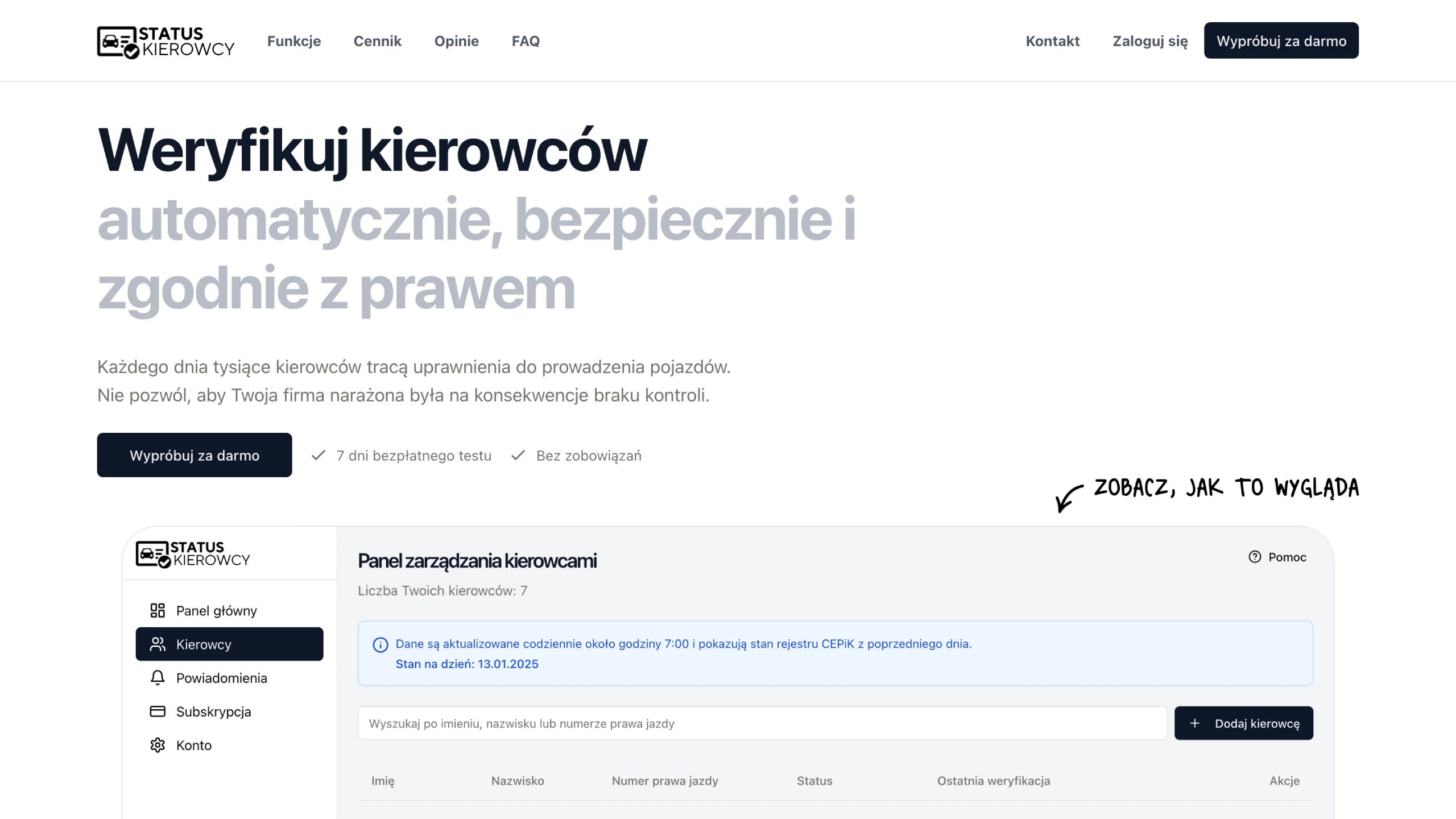 Przykładowa strona - widok 3